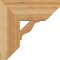 Ekena Millwork Funston Slat Rough Sawn Bracket w/ Offset Brace, Western Red Cedar, 8"W x 18"D x 18"H BKT0806X18X18FST06RWR - alternate 4